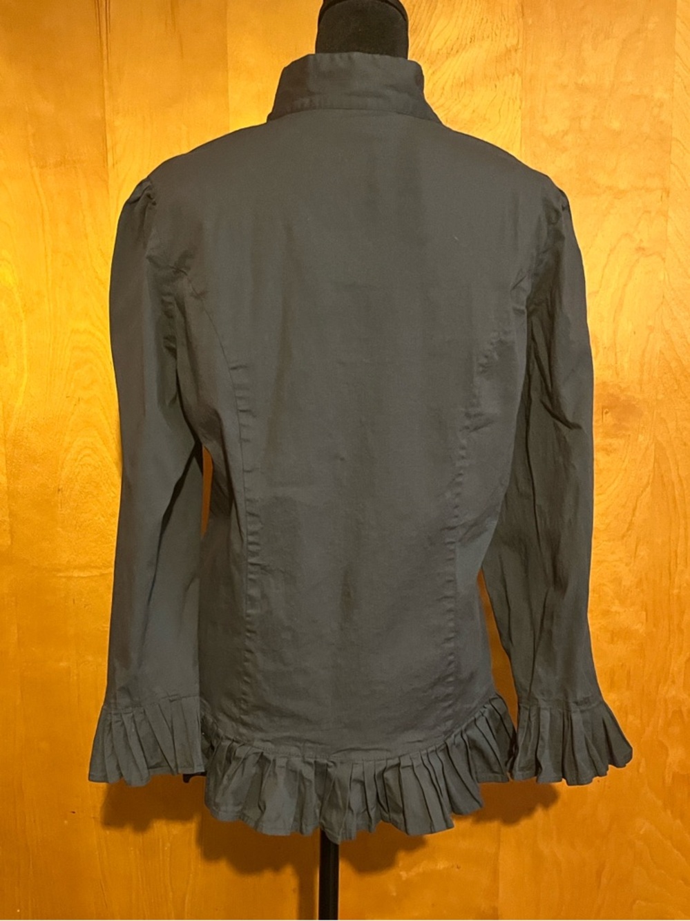 The Pyramid Collection Gray Ruffled Jacket - Picture 4 of 4